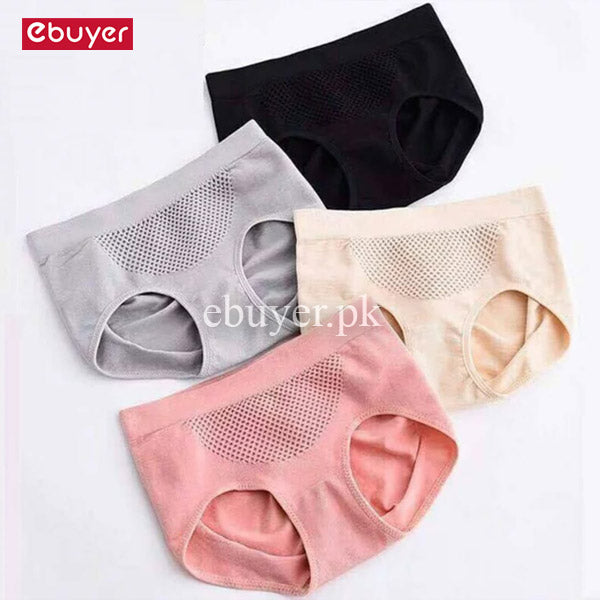 Pack of 4 Comfy Brief Soft smooth Cotton Elegant Panties