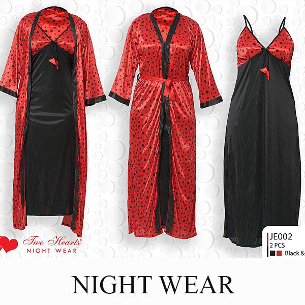 Westren Style Full Salvess Comfortable Gown Type Nightwear.
