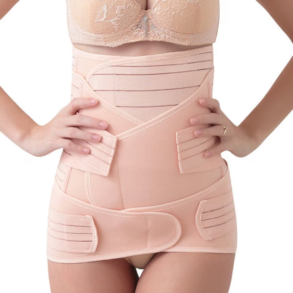 3 in 1 Postpartum Support Recovery Belly Wrap Waist Trainer Postnatal Shapewear/Slimming Belt
